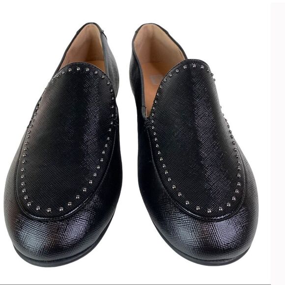 NEW FitFlop Lena Microstud Loafers Lightweight Trendy Soft Black Size Size 11 - Picture 2 of 7
